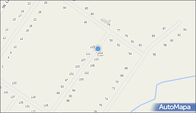 Wyciążkowo, Osiedle Leśne, 112, mapa Wyciążkowo