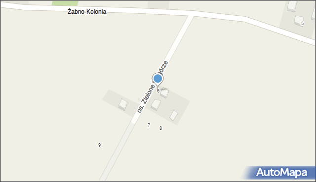 Żabno, Osiedle Zielone Wzgórze, 6, mapa Żabno