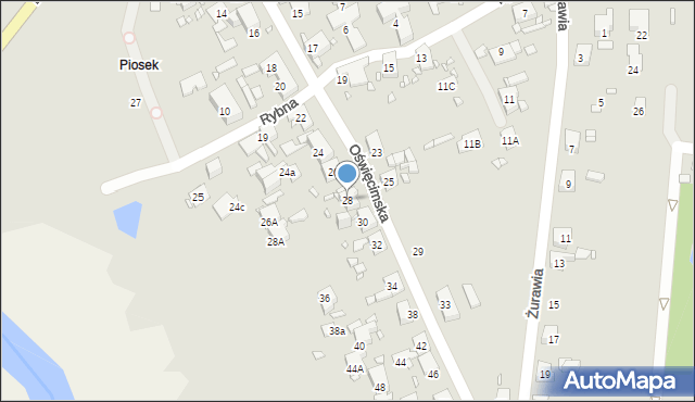 Zabrze, Oświęcimska, 28, mapa Zabrza