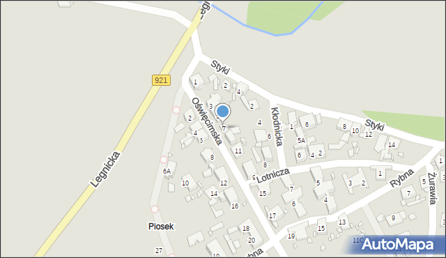 Zabrze, Oświęcimska, 7, mapa Zabrza