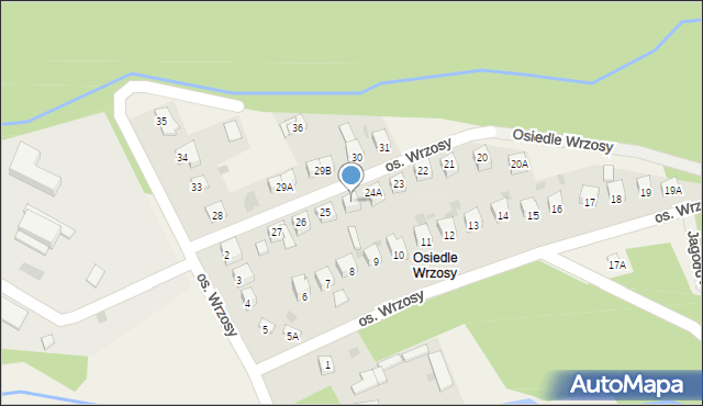 Zagnańsk, Osiedle Wrzosy, 24B, mapa Zagnańsk