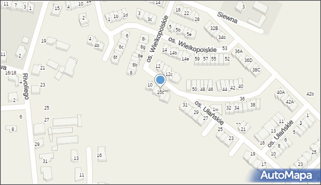 Zalasewo, Osiedle Wielkopolskie, 10c, mapa Zalasewo