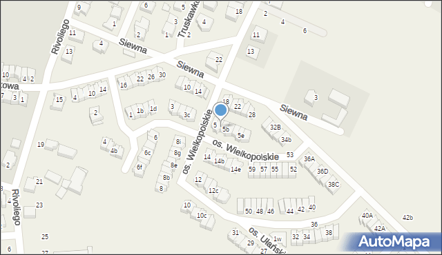 Zalasewo, Osiedle Wielkopolskie, 5a, mapa Zalasewo