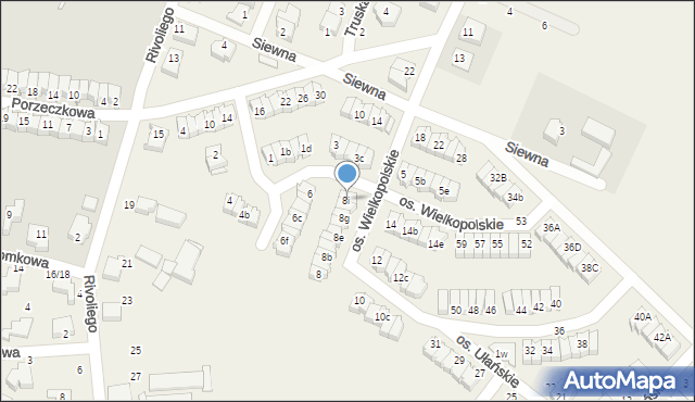 Zalasewo, Osiedle Wielkopolskie, 8i, mapa Zalasewo