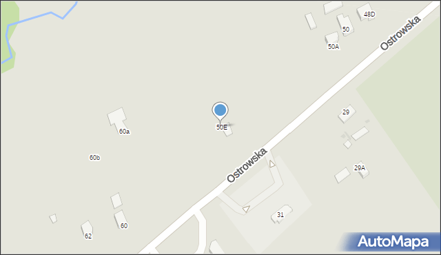 Zambrów, Ostrowska, 50E, mapa Zambrów