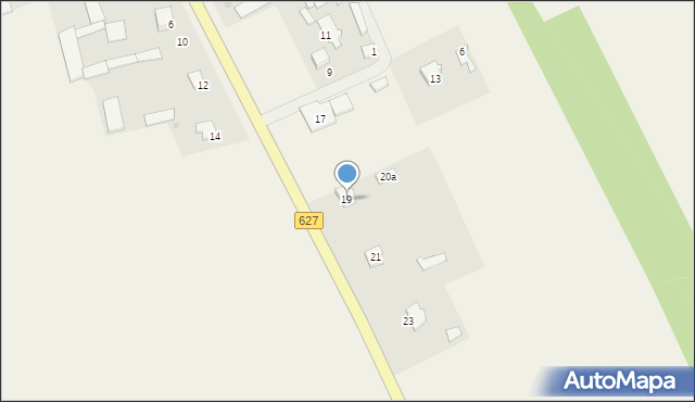 Zamość, Ostrowska, 19, mapa Zamościa