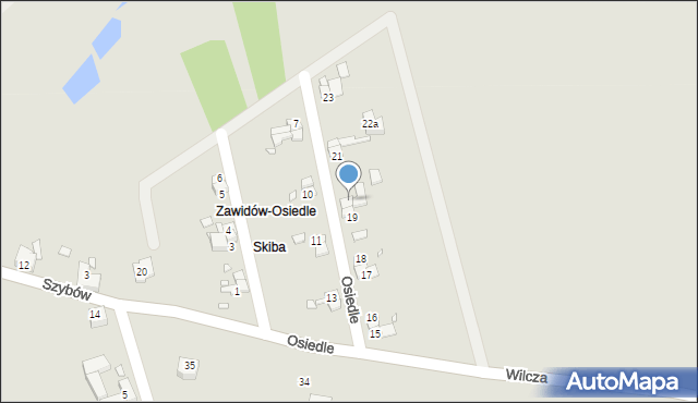 Zawidów, Osiedle, 20, mapa Zawidów