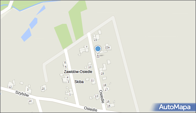 Zawidów, Osiedle, 21, mapa Zawidów