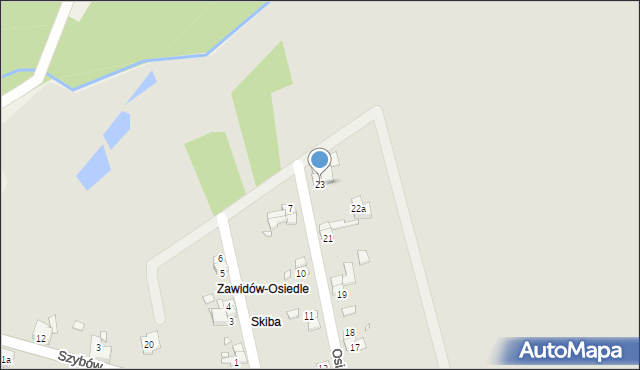 Zawidów, Osiedle, 23, mapa Zawidów