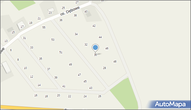 Zblewo, Osiedle Dębowe, 30, mapa Zblewo