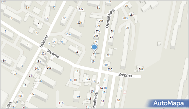 Zduńska Wola, Osmolińska, 21, mapa Zduńska Wola