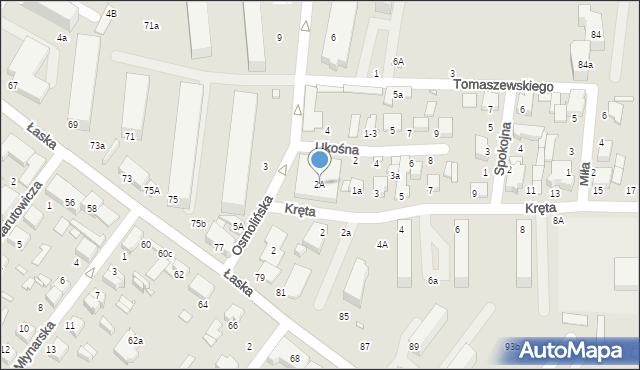 Zduńska Wola, Osmolińska, 2A, mapa Zduńska Wola