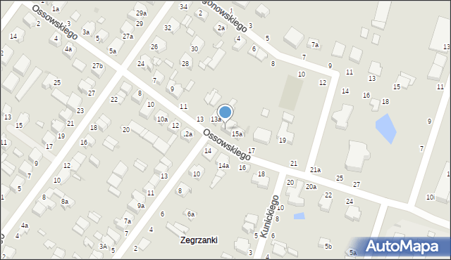 Zgierz, Ossowskiego Michała, 15, mapa Zgierz