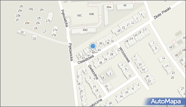 Zielonki, Osiedlowa, 49, mapa Zielonki