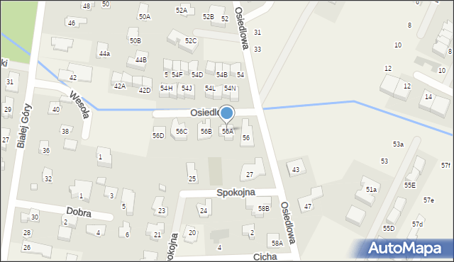 Zielonki-Wieś, Osiedlowa, 56A, mapa Zielonki-Wieś
