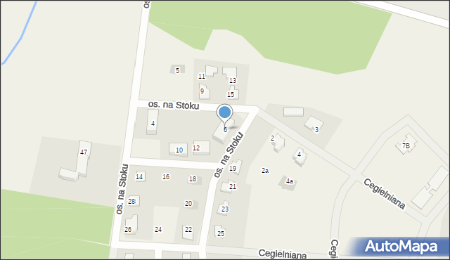 Zwonowice, Osiedle na Stoku, 6, mapa Zwonowice