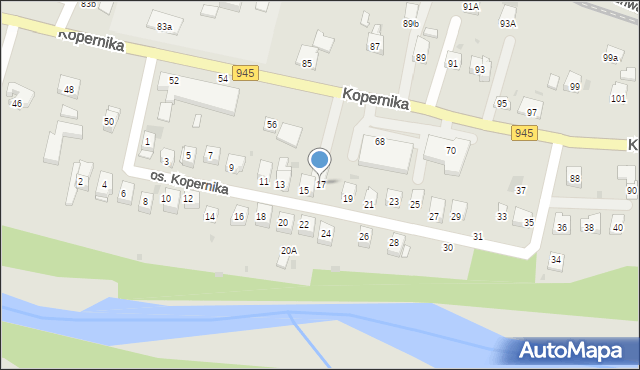Żywiec, Osiedle Kopernika Mikołaja, 17, mapa Żywiec