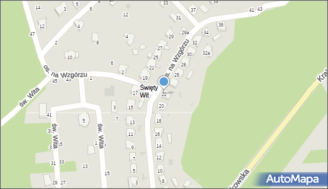 Żywiec, Osiedle na Wzgórzu, 22, mapa Żywiec