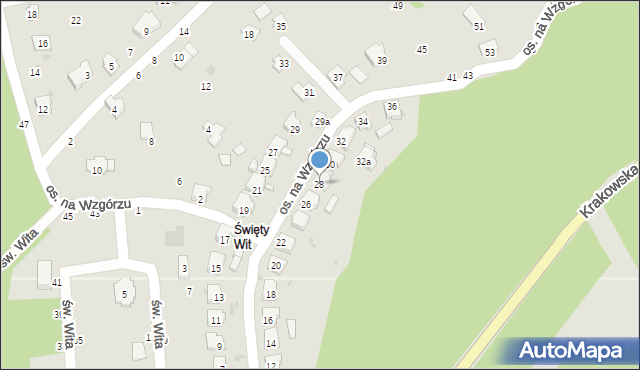 Żywiec, Osiedle na Wzgórzu, 28, mapa Żywiec