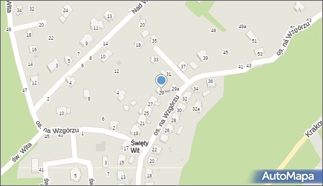 Żywiec, Osiedle na Wzgórzu, 29, mapa Żywiec