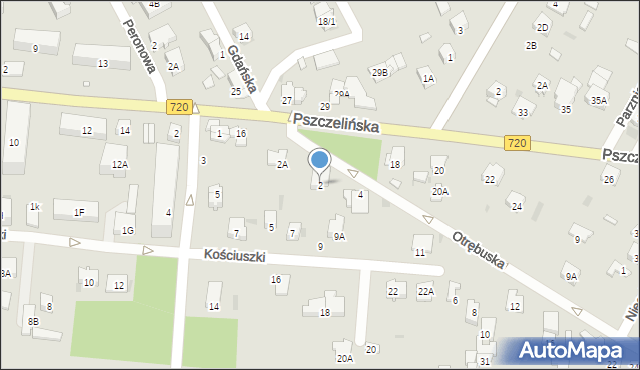 Brwinów, Otrębuska, 2, mapa Brwinów