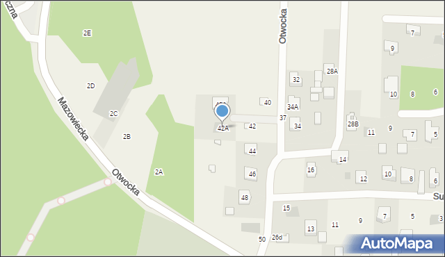 Celestynów, Otwocka, 42a, mapa Celestynów