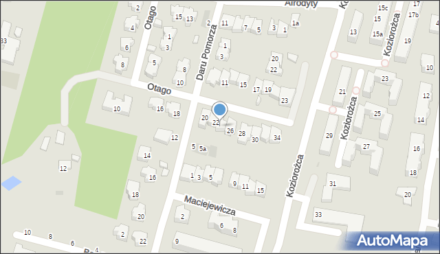 Gdańsk, Otago, 24, mapa Gdańska