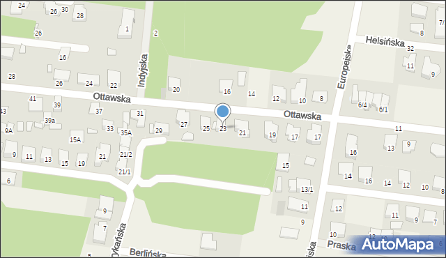 Grabówka, Ottawska, 23, mapa Grabówka