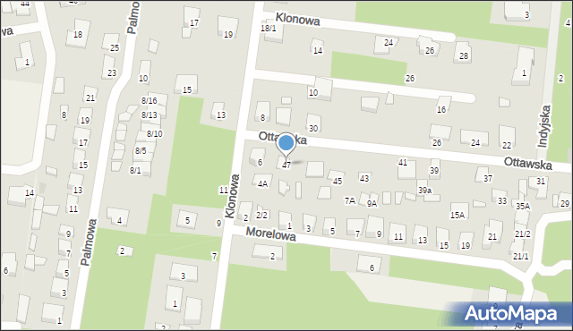 Grabówka, Ottawska, 47, mapa Grabówka
