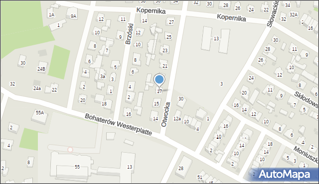 Karczew, Otwocka, 17, mapa Karczew