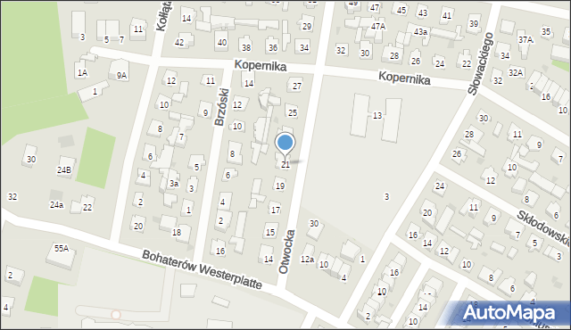 Karczew, Otwocka, 21, mapa Karczew