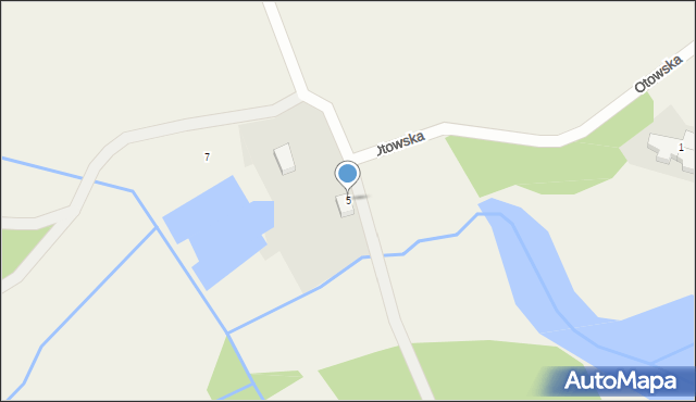 Lusowo, Otowska, 5, mapa Lusowo