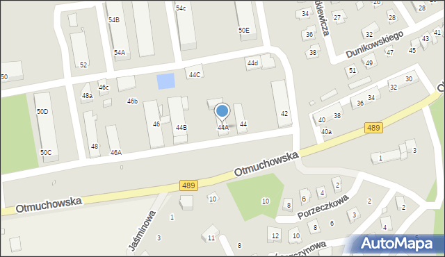 Nysa, Otmuchowska, 44A, mapa Nysy