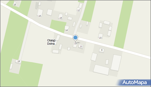 Otaląż, Otaląż, 13, mapa Otaląż