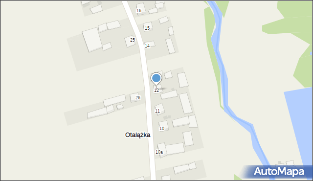 Otalążka, Otalążka, 12, mapa Otalążka