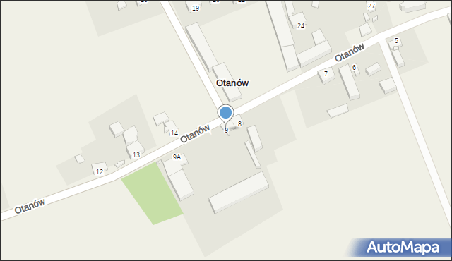 Otanów, Otanów, 9, mapa Otanów