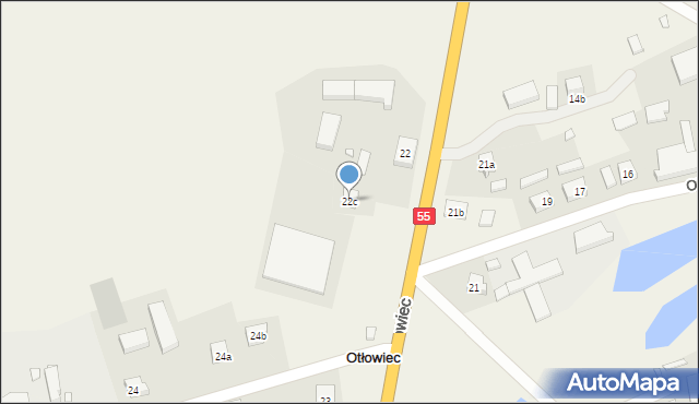 Otłowiec, Otłowiec, 22c, mapa Otłowiec