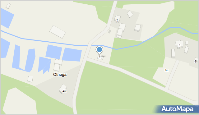 Otnoga, Otnoga, 4, mapa Otnoga