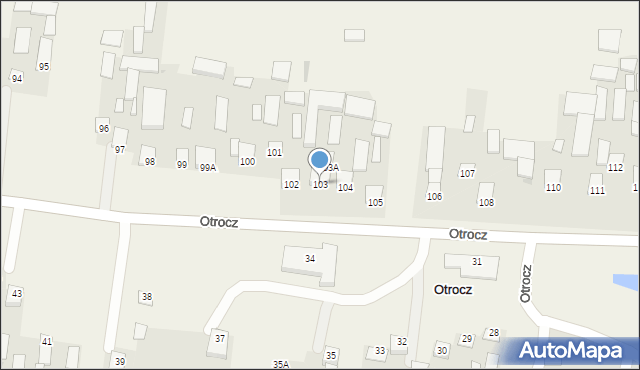 Otrocz, Otrocz, 103, mapa Otrocz