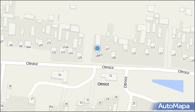 Otrocz, Otrocz, 106, mapa Otrocz