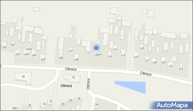 Otrocz, Otrocz, 110, mapa Otrocz