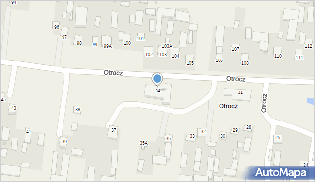 Otrocz, Otrocz, 34, mapa Otrocz