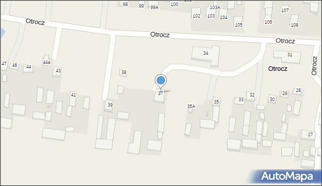 Otrocz, Otrocz, 37, mapa Otrocz