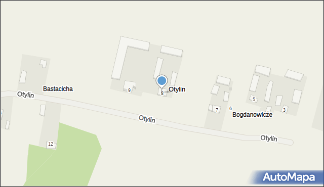 Otylin, Otylin, 8, mapa Otylin