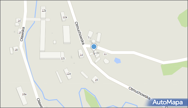 Ziębice, Otmuchowska, 9, mapa Ziębice