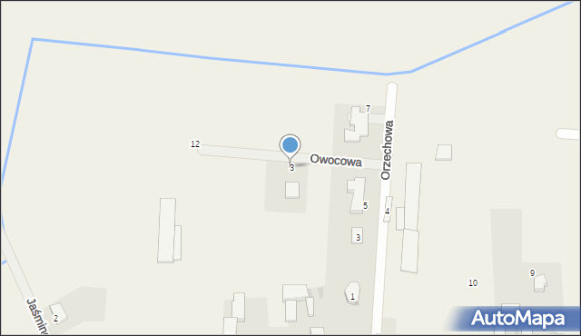 Dobkowice, Owocowa, 3, mapa Dobkowice