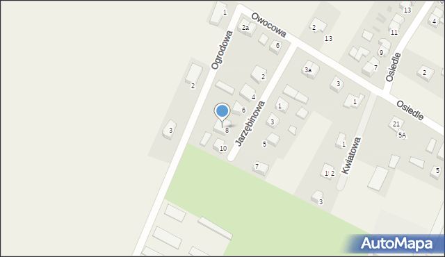 Główczyce, Owocowa, 12, mapa Główczyce