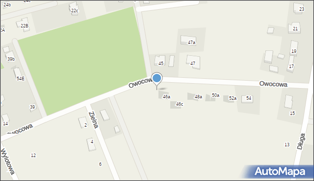 Janczewo, Owocowa, 46b, mapa Janczewo