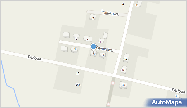 Luzino, Owocowa, 5, mapa Luzino