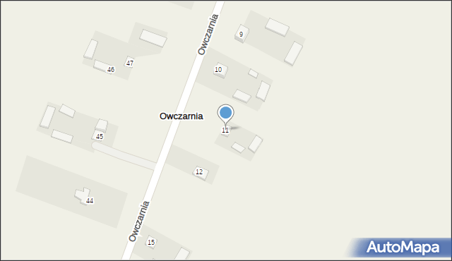 Owczarnia, Owczarnia, 11, mapa Owczarnia